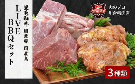 
										
										LIVEBBQ セット 3種類 牛モモ 400g 豚バラ 500g 鶏 600g 冷凍保存 肉 牛 豚 鶏 焼肉 BBQ 豚 人気 ランキすめ グルメ ギフト 故郷 ふるさと 納税 福島 ふくしま 田村 田村市 たむら 川合精肉店ング おす
									