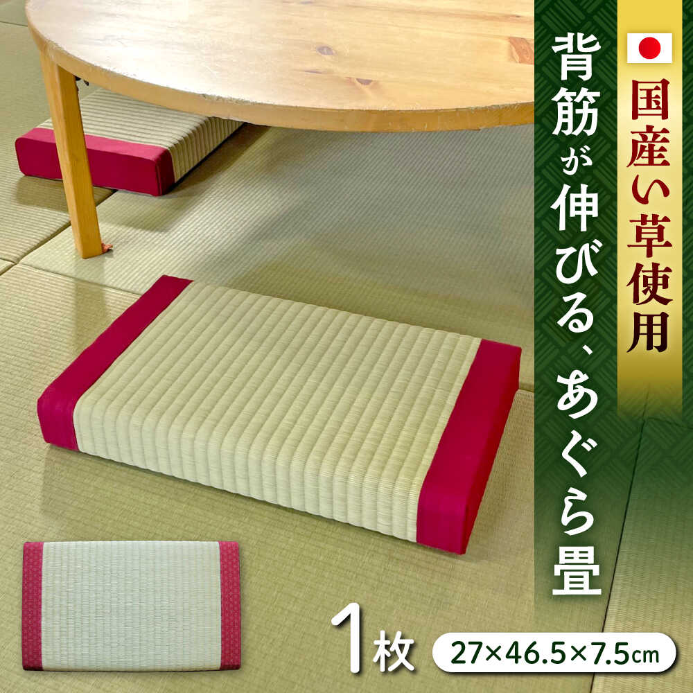 【ふるさと納税】一畳屋 あぐら畳 座卓 枕 1枚　【一般社団法人クラッシーノこうし】[AYAB111] 国産 たたみ 置き畳 あぐら畳 い草 日本製 熊本県産 座布団