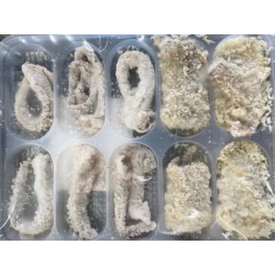 ふるさと納税 厚岸町 北海道産イカフライ丸ごとセット(イカフライ 10粒 イカ耳フライ 4粒 イカゲソ竜田 6粒) |  | 01
