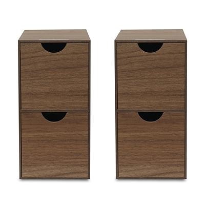 ふるさと納税 海南市 和歌山県海南市 バスク ミニ収納ボックス S ブラウン 2個組 コンパクトでおしゃれな収納ボックス。