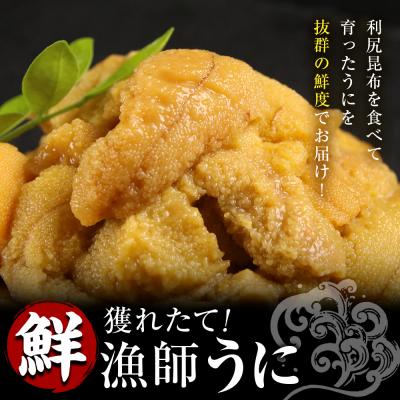 ふるさと納税 利尻富士町 2026年発送予約 塩水ムラサキウニ100g×2P&昆布まみれソース180ml×2本 昆布屋神兵衛 |  | 01