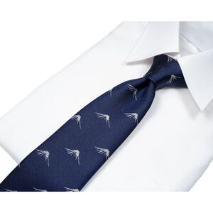 ネクタイ　富士桜工房　末広がり富士（勝色）