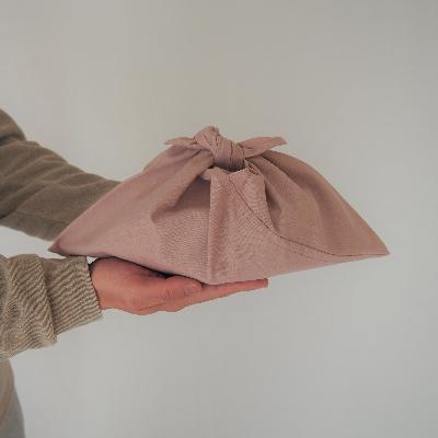 ふるさと納税 田原本町 あづま袋 Sサイズ 1セット/カラー スモークピンク/お弁当袋に。 |  | 01