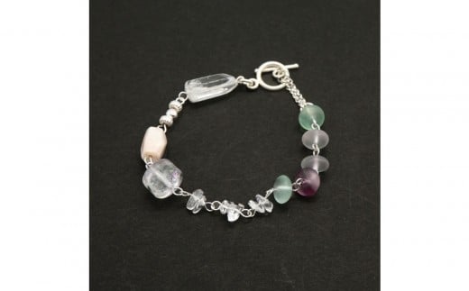 
                  CE-B-4 【CERCA】フローライトブレスレット SV925［ パール ブレスレット  フォーマル アクセサリー 人気 おすすめ ギフト プレゼント 通販 送料無料 ふるさと納税 ］
                