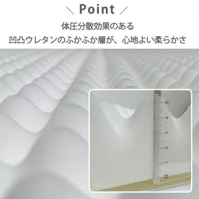 ふるさと納税 和泉市 【ダブル】日本製 体圧分散プロファイルウレタン敷ふとん140×210cm　HGP-W |  | 01
