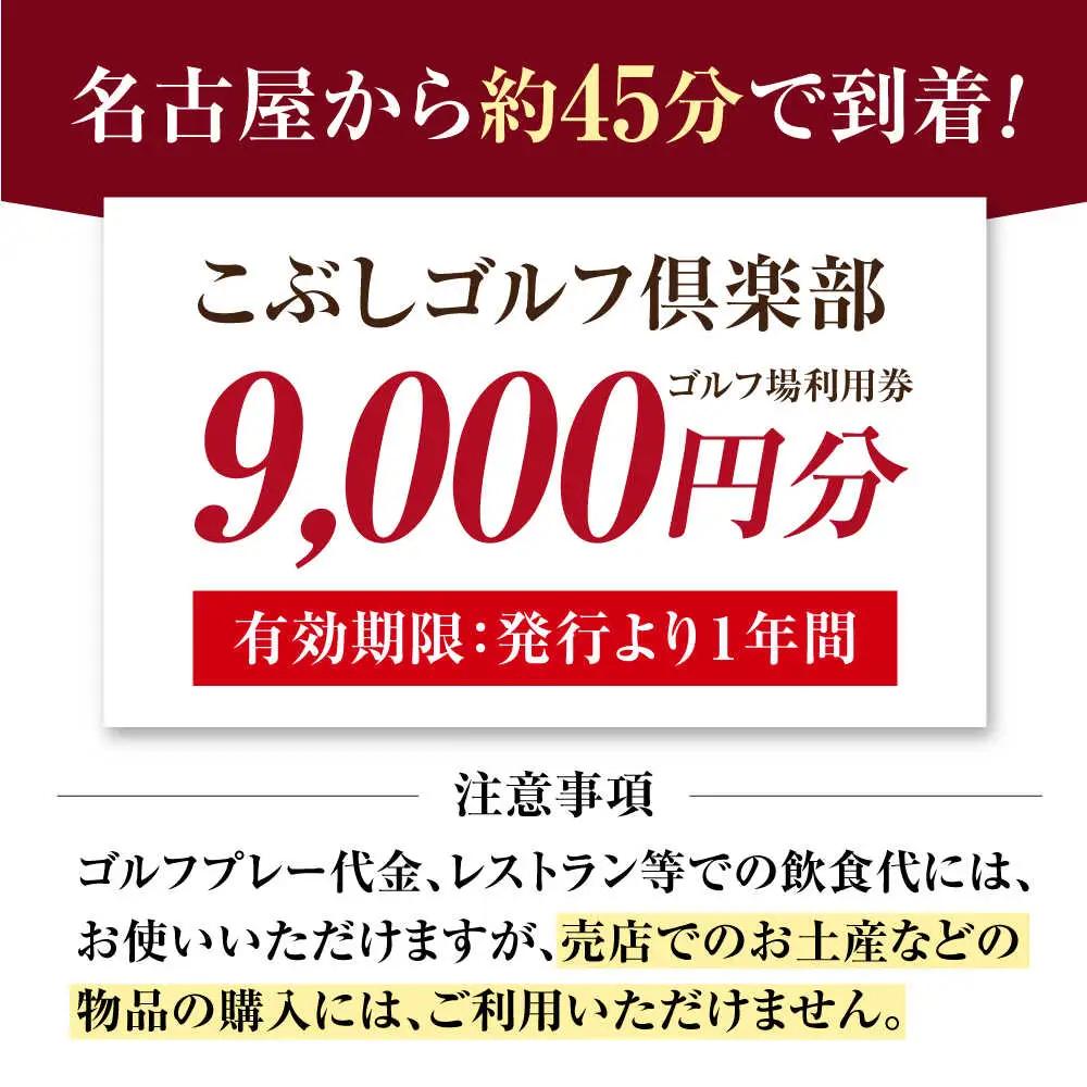 こぶしゴルフ倶楽部 9,000円分 [AVAO003]ゴルフ場