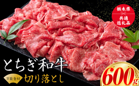 黒毛和牛 とちぎ和牛 焼肉　切り落とし A4～A5等級 霜降り 赤身 ステーキ 極上 600g 数量限定 牛肉 冷凍 《30日以内に出荷予定(土日祝除く)》 冷凍庫 個別 1kg以内 1kg以上 ブランド牛
