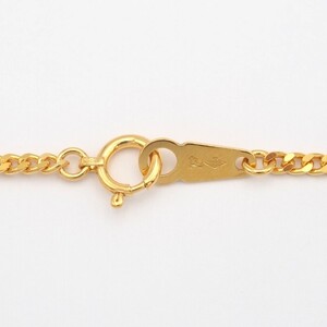 K24 2面シングル喜平ネックレス10g 造幣局検定マーク入り　HO-000131