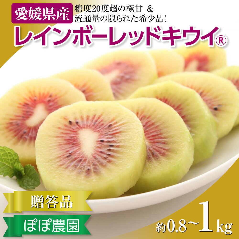 【ふるさと納税】 ＜10月下旬以降発送＞【ぽぽ農園】 【お歳暮・贈答用・黒箱】レインボーレッドキウイ（四国中央市産レインボーレッド） 選べる 容量 サイズ