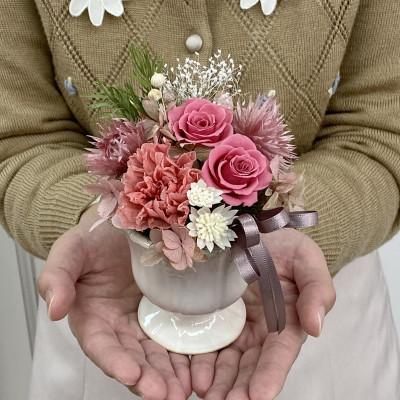 ふるさと納税 春日部市 プリザーブドフラワーアレンジ【リル/エンジェルピンク】春日部市 シュガーパイン |  | 02