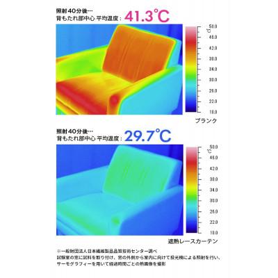 ふるさと納税 蒲郡市 遮熱UVカットレースカーテン　SP3424　100x213cm　2枚組_【G0569】 |  | 03