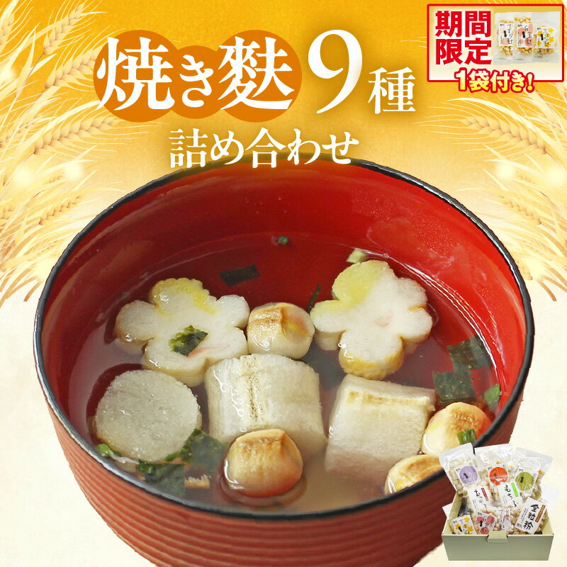 【ふるさと納税】焼き麩 9種【詰め合わせ】栄養麩 小町麩 もち麩 白玉麩 京はな麩 おつゆ麩 全粒粉の麩 てまり麩 愛知県産小麦100%使用 和食 焼き麩 詰合せ 食べ比べ 便利 小分け 簡単調理 食品 アレンジ お取り寄せ 送料無料