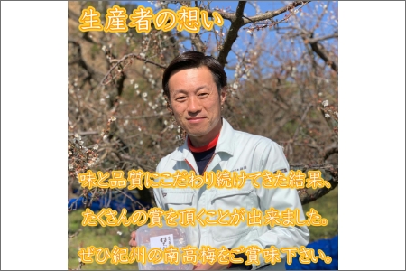紀州南高梅使用 はちみつ梅(塩分8%) 1kg