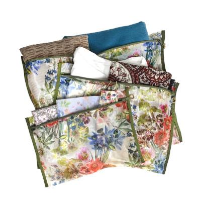 ふるさと納税 岡山市 オーガンジーポーチ3点セット トラベル3P (ボタニカグリーン) |  | 01