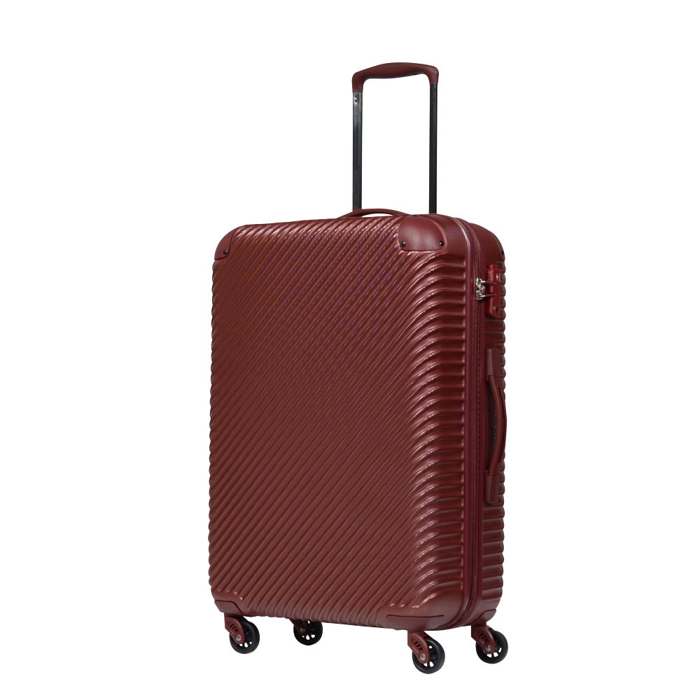 
            G526 【5～14泊用 抜群の安定感】 ABS7352スーツケース L （ワインレッド） TSAロック ダイヤル式 軽量キャリーケース 国内スーツケース 海外キャリーケース キャリーバッグ 軽いスーツケース 中型 無料受託サイズ ファスナー ジッパー 旅行
          