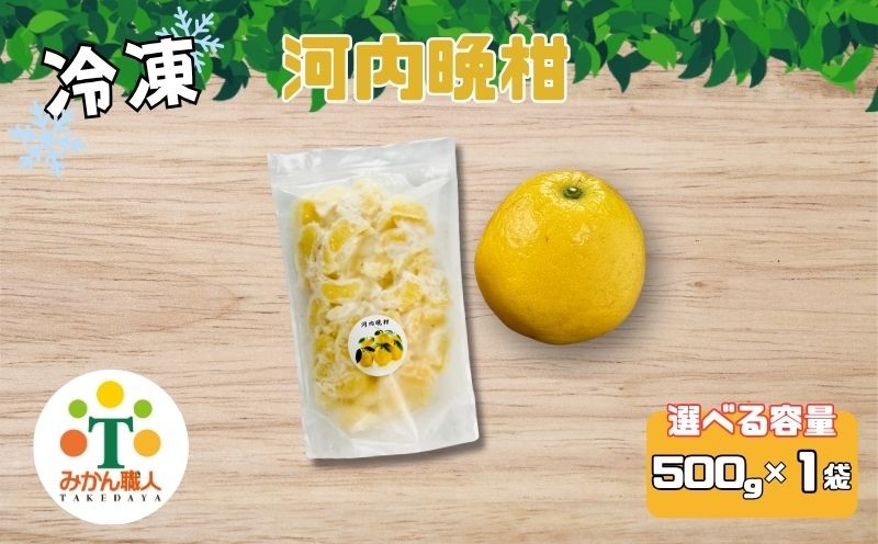 
            【選べる個数】冷凍河内晩柑 500g~1kg (500g×1~2袋 ) 小分け 愛南ゴールド 和製グレープフルーツ おやつ 柑橘 かんきつ 冷凍 冷凍柑橘 冷凍みかん 夏 アイス スムージー シャーベット みかん職人武田屋 愛媛県 愛南町
          