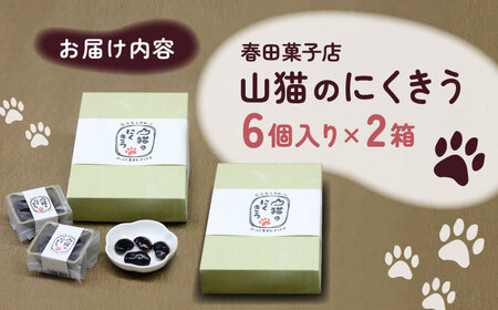 山猫のにくきう 2箱（6個入/箱）《対馬市》【春田菓子店】 和菓子 菓子 甘納豆 小豆 茶菓子[WCA006] コダワリお菓子 こだわりお菓子 おすすめお菓子 おススメお菓子 人気お菓子 定番お菓子 