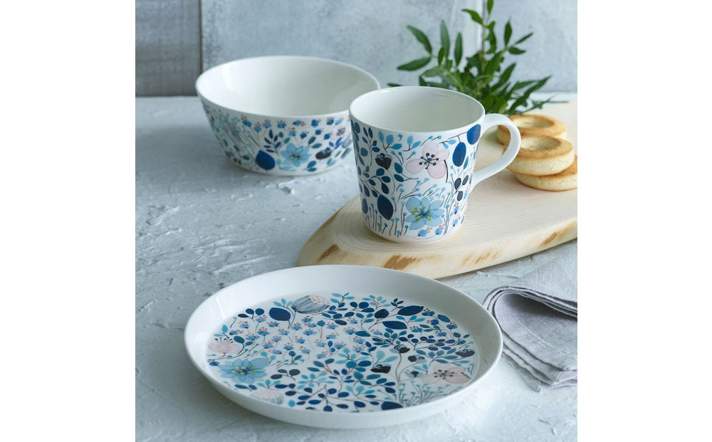 ナルミ アンナエミリア プレート(フロストガーデン) 19cm 52189-5644P