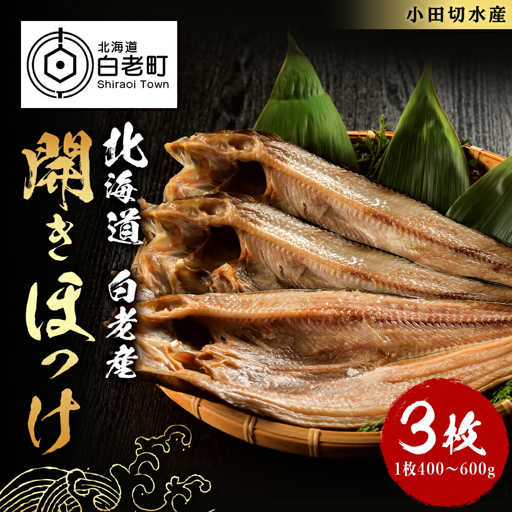 【ふるさと納税】開きほっけ1枚×3セットほっけ ホッケ 法華 開き 魚 干物 北海道 北海道ふるさと納税 白老 ふるさと納税 北海道