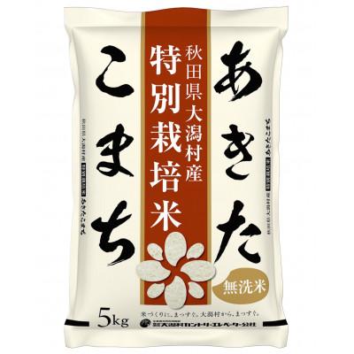 ふるさと納税 大潟村 【毎月定期便】あきたこまち特別栽培・無洗精米5kg全3回