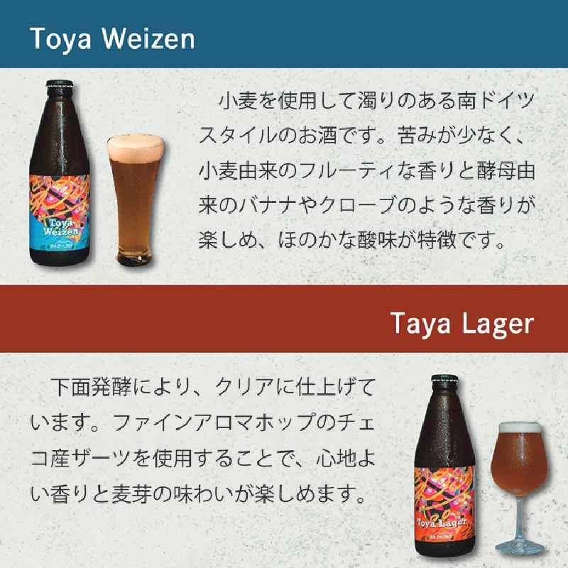 Lake Toya Beer クラフトビール 定番4種＋限定2本　計6本(紙コースター2枚付)