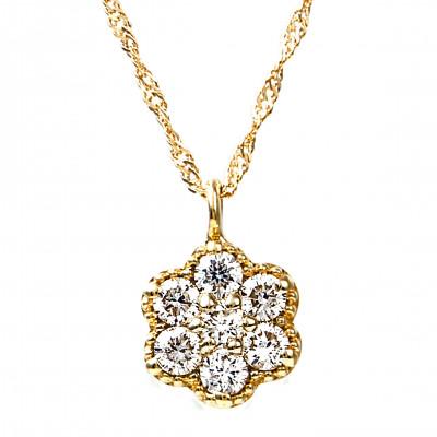ふるさと納税 山梨県 K18 ダイヤモンドペンダント　0.15CT　P5507DI-Y |  | 02