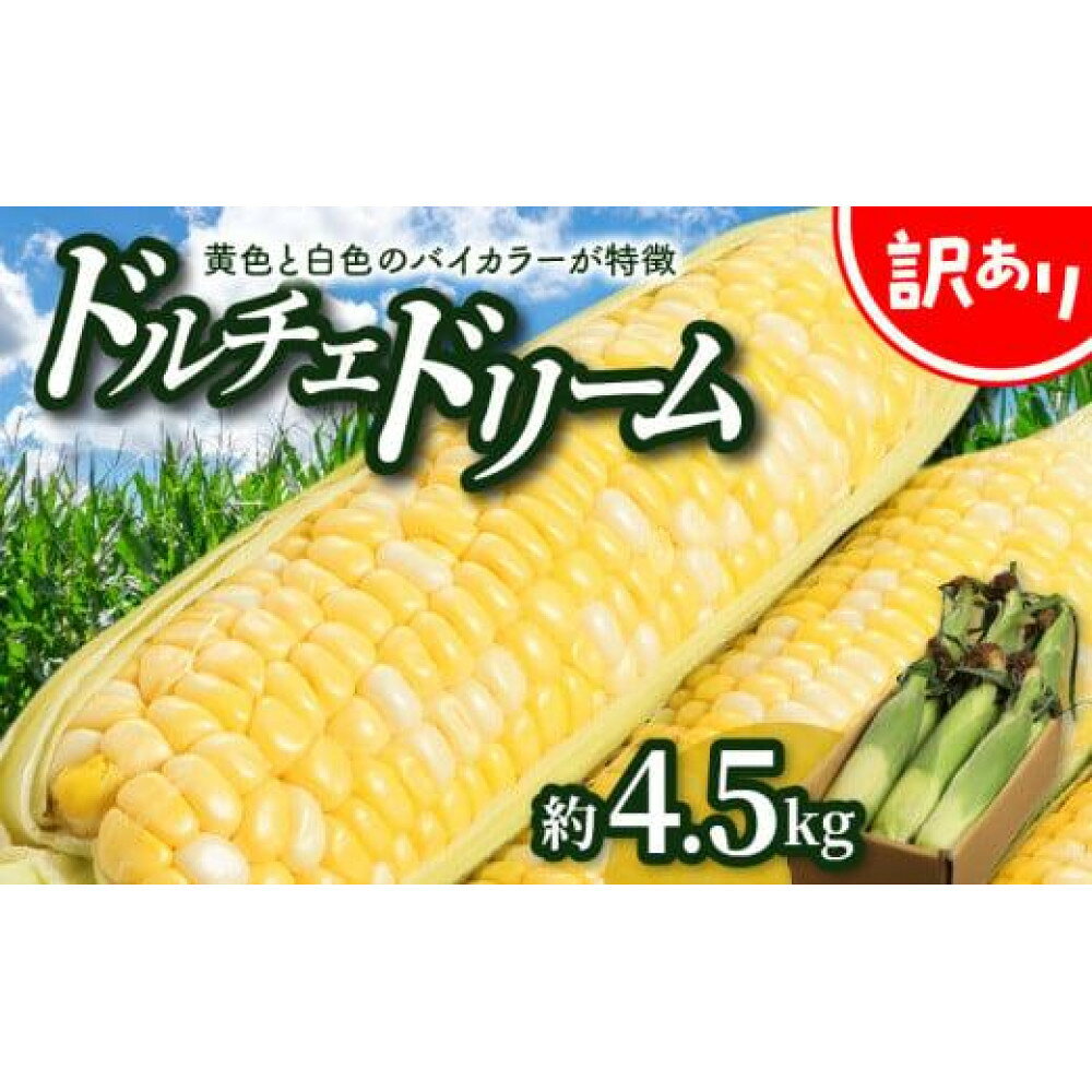 【ふるさと納税】＼寄附額改定／訳あり ご家庭用ドルチェドリーム 約4.5kg【2027-6月上旬～2027-7月上旬配送】 | 果汁 たっぷり とうもろこし トウモロコシ コーン 野菜 瀬戸内 香川県 高松市