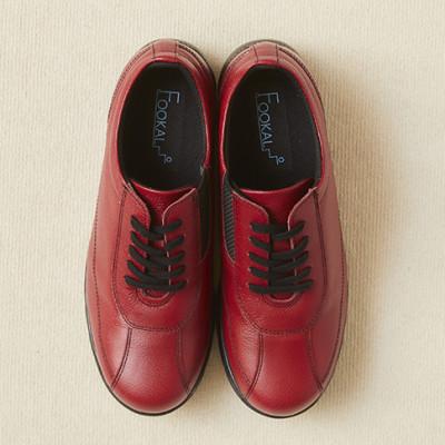 ふるさと納税 大和郡山市 【FookaL】23.5cm フッカル3Eクッション&軽量レディースシューズ　851　レッド |  | 01