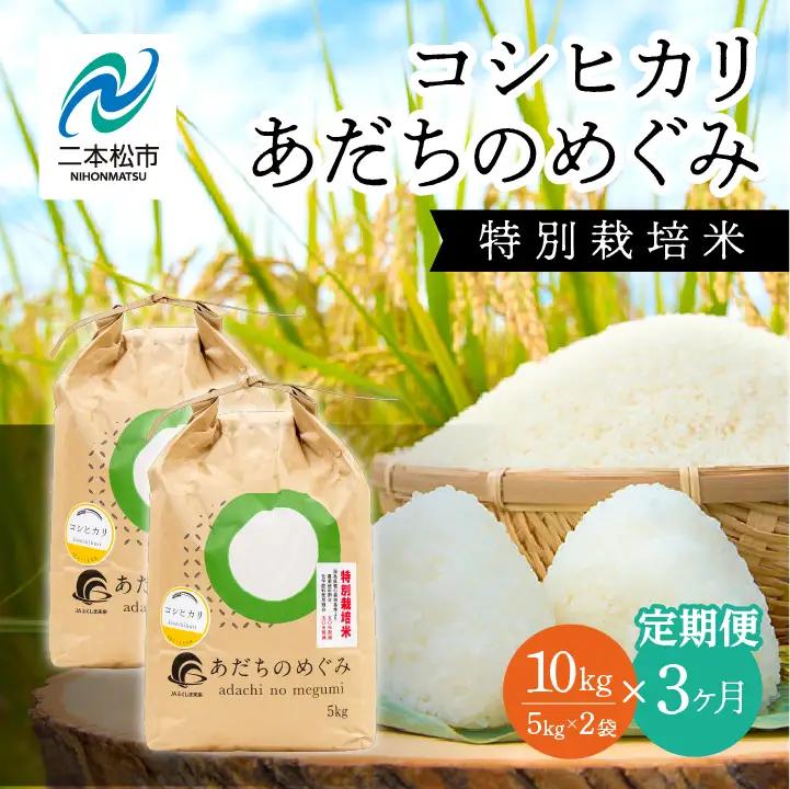 米 定期便 3ヶ月 JAふくしま未来 コシヒカリ 5kg×2袋【こらんしょ市】