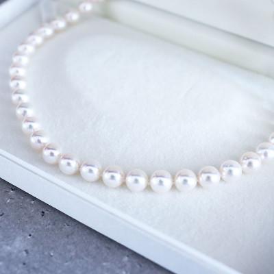 ふるさと納税 志摩市 あこや 本真珠 ネックレス 7.5-8.0mm/ リボンモチーフクラスプ付 42センチ |  | 02