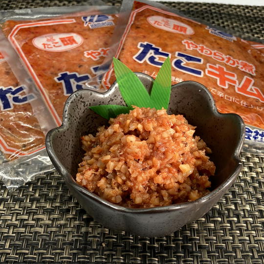 【ふるさと納税】8-007-007　はますいのやわらか煮たこキムチB（150g×3）　魚貝類・魚貝類・イカ・魚貝類・加工食品　お届け：入金確認後、2週間～1ヶ月前後