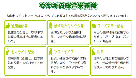 H-235　【ラビットフード】動物村　ラビットフードチモシー　4.0kg×２袋