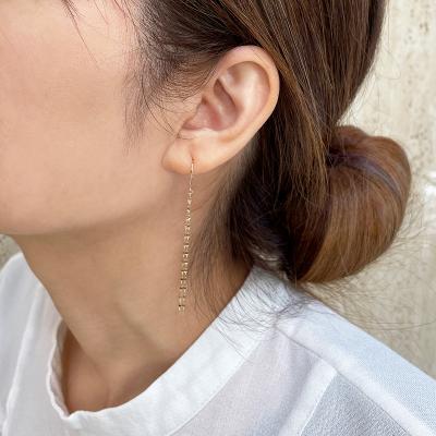 ふるさと納税 甲府市 K10YG ロングチェーンピアス(#77:24057083)【nocon】 |  | 02