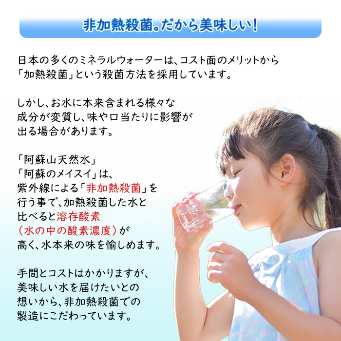 【ふるくま】阿蘇山 天然水 330ml × 24本 1ケース 水 みず 飲料 くまモンラベル 熊本県 阿蘇 ミネラルウォーター 非加熱殺菌 賞味期限2年 730日 備蓄 保存用