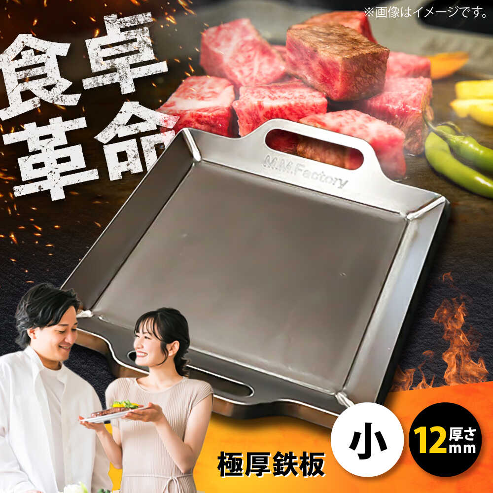 【ふるさと納税】極厚鉄板【小】12mm厚（TS-120） / 鉄板 バーベキュー BBQ キャンプ アウトドア 極厚 / 栗東市 / M.M.Factory[BIBA014]