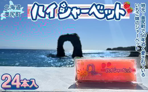 
元祖 奥尻スイーツ　「ハイシャーベット」（24本入り）
