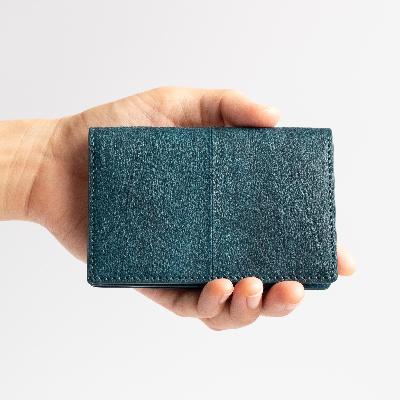 ふるさと納税 氷見市 フィッシュレザー　カードケース