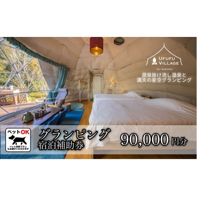【UFUFU VILLAGE】グランピング宿泊補助券90,000円分