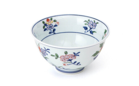 源右衛門窯 染錦小花散し 器 食器 お茶碗 飯碗 ごはん 茶碗 小鉢 小花 有田焼 お茶碗 手描き お茶碗 伝統 お茶碗 工芸 お茶碗 A55-107