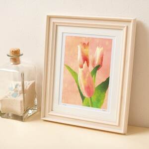 イラスト作家「菜生」アートフレーム〈チューリップB〉花【1675709】