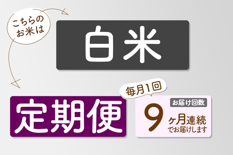 【白米】＜令和7年産 新米予約＞ 《定期便9ヶ月》秋田県産 あきたこまち 5kg (5kg×1袋)×9回 5キロ お米  新米