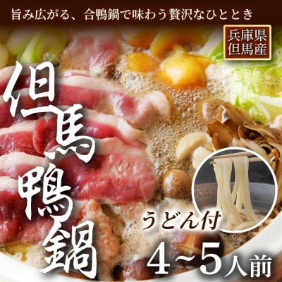 「但馬鴨」鴨鍋セット(大)玄米うどん付き【配送不可地域：離島】