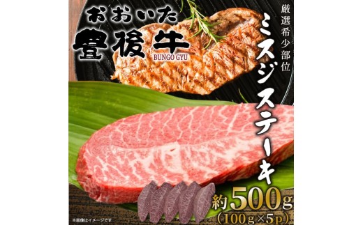 【厳選希少部位】おおいた豊後牛ミスジステーキ 約500g (100g×5p) | 牛 豊後牛 国産牛 ステーキ肉 大分県産 九州産 津久見市 国産