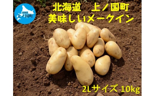【2025年発送】北海道上ノ国町産 おいしい馬鈴薯「メークイン」　2Lサイズ×10㎏