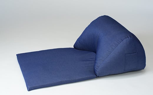 【a042】スマホソファ（ネイビー・デニム生地）