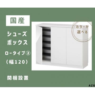 ふるさと納税 宍粟市 国産シューズボックス(ロータイプ・2)※開梱設置　AZ8　