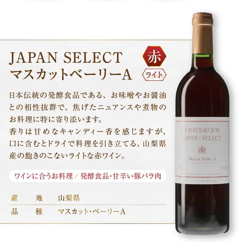ワイン シャトージュン【JAPAN SELECT】マスカットベーリーA デラウェア 2本セット（MG）B12-804