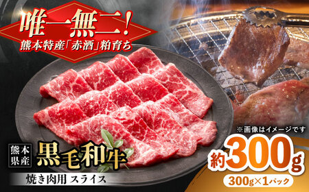 熊本県産 『原田畜産』 黒毛和牛 焼き肉用 スライス 約300g 牛肉 牛 【有限会社 九州食肉産業】[AYCN153]