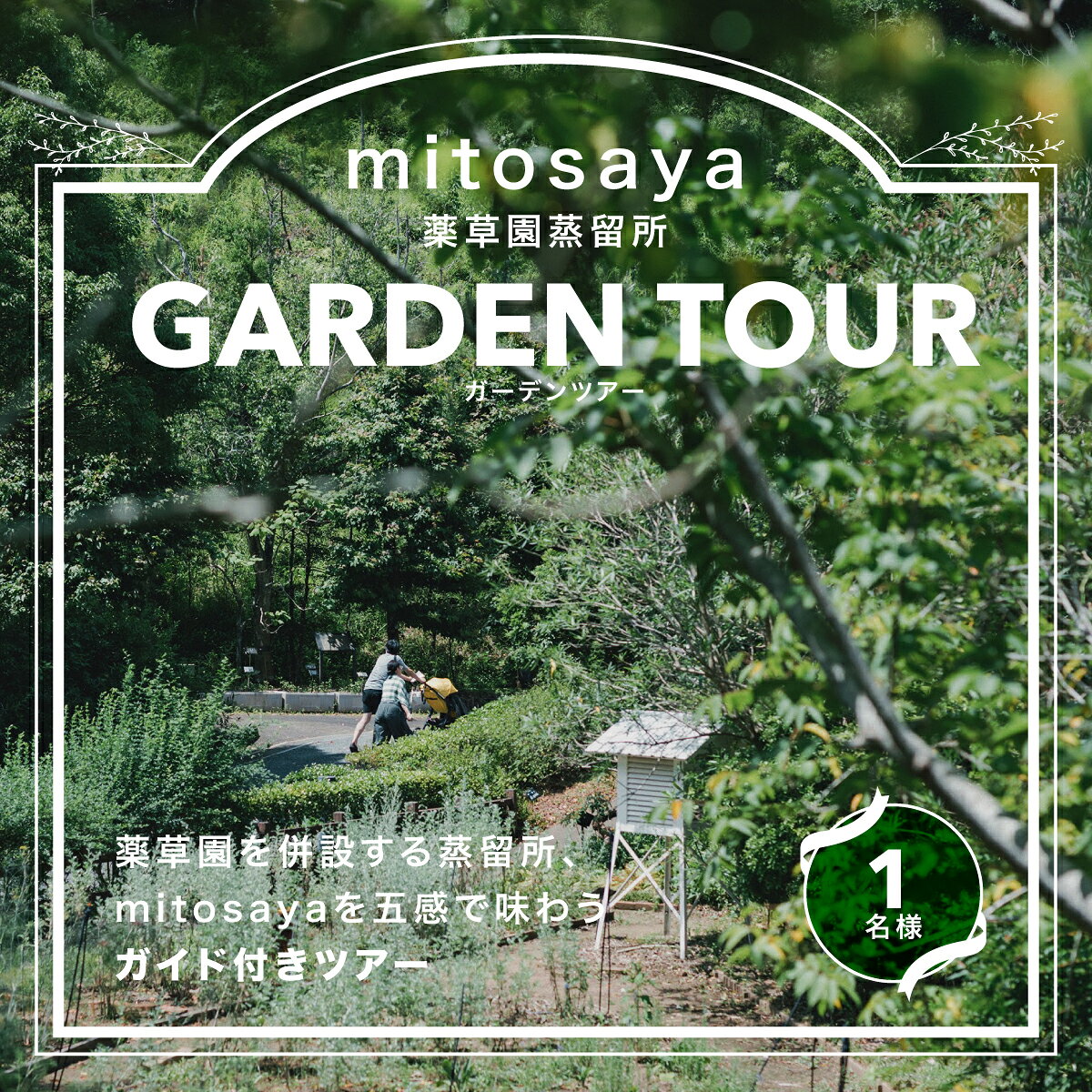 【ふるさと納税】【mitosaya薬草園蒸留所】ガーデンツアー（1名様） 　W012503