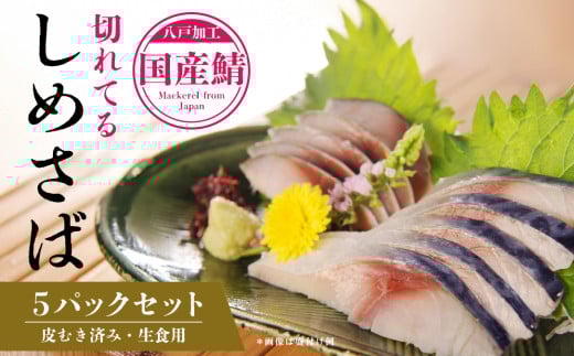 切れてるしめさば５パックセット